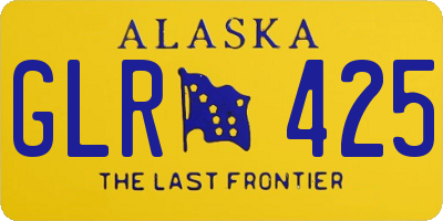 AK license plate GLR425