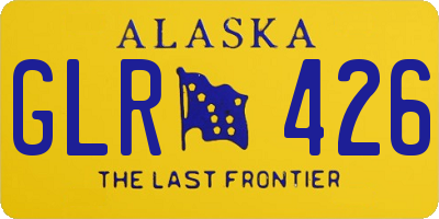 AK license plate GLR426