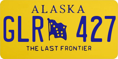 AK license plate GLR427