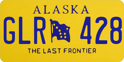 AK license plate GLR428