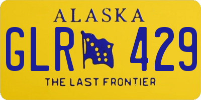 AK license plate GLR429