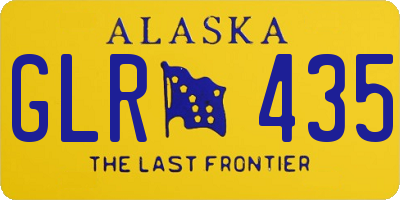 AK license plate GLR435