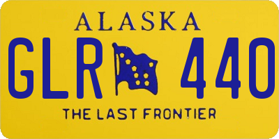 AK license plate GLR440
