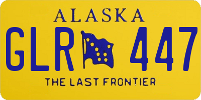 AK license plate GLR447