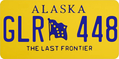 AK license plate GLR448