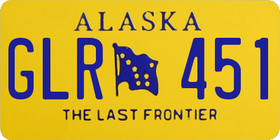 AK license plate GLR451