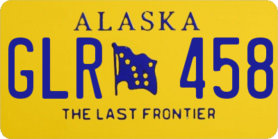 AK license plate GLR458