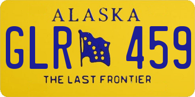 AK license plate GLR459