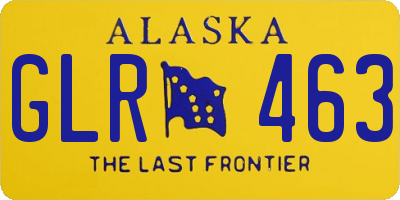 AK license plate GLR463