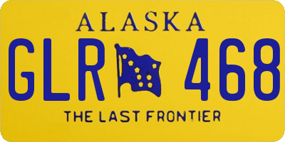 AK license plate GLR468