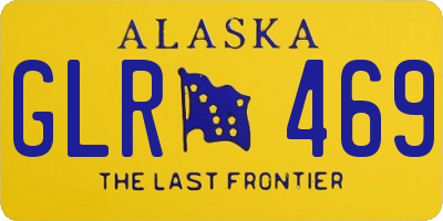 AK license plate GLR469