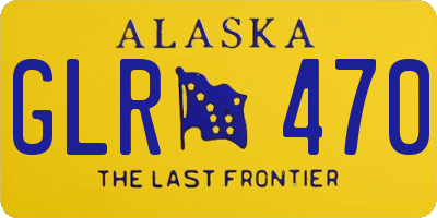 AK license plate GLR470