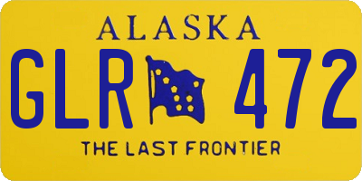 AK license plate GLR472