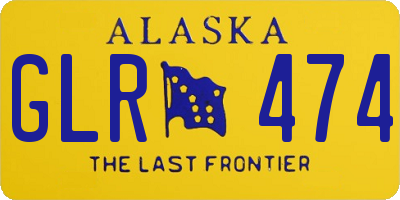 AK license plate GLR474