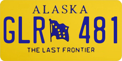 AK license plate GLR481