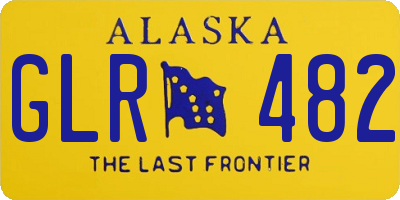 AK license plate GLR482