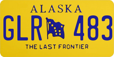 AK license plate GLR483