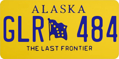 AK license plate GLR484