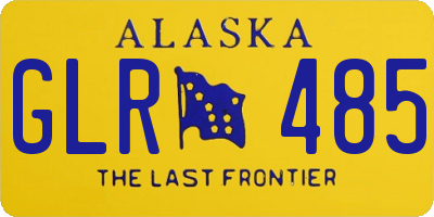 AK license plate GLR485