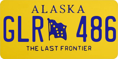 AK license plate GLR486