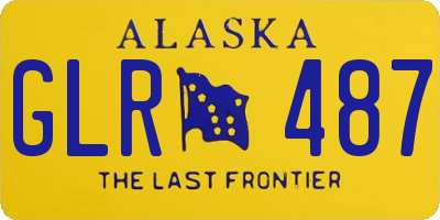 AK license plate GLR487