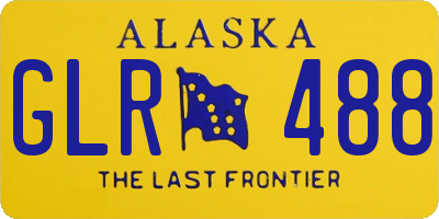 AK license plate GLR488