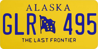 AK license plate GLR495