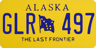 AK license plate GLR497