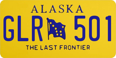 AK license plate GLR501