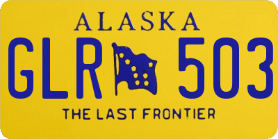 AK license plate GLR503