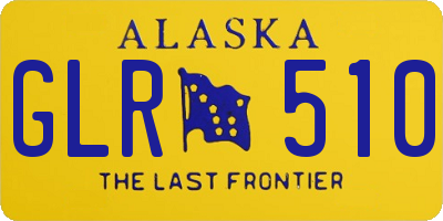 AK license plate GLR510