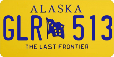 AK license plate GLR513