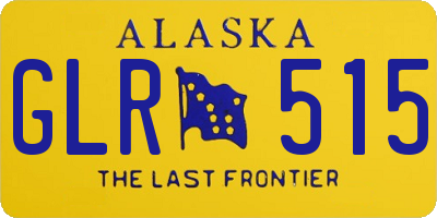 AK license plate GLR515