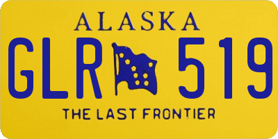 AK license plate GLR519
