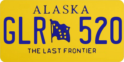 AK license plate GLR520