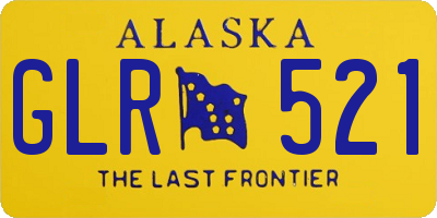 AK license plate GLR521
