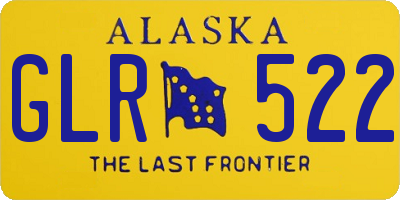 AK license plate GLR522
