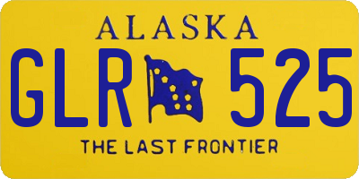 AK license plate GLR525