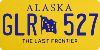 AK license plate GLR527