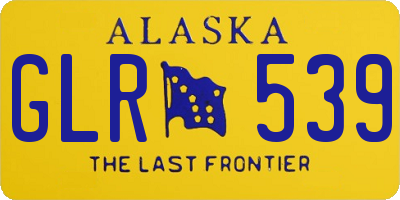 AK license plate GLR539