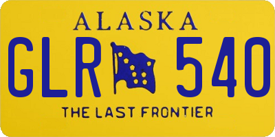 AK license plate GLR540