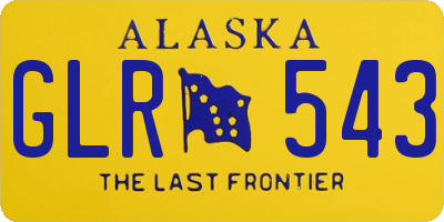 AK license plate GLR543