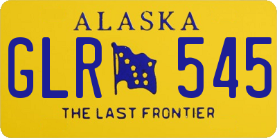 AK license plate GLR545