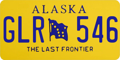AK license plate GLR546