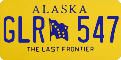 AK license plate GLR547