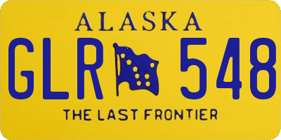 AK license plate GLR548