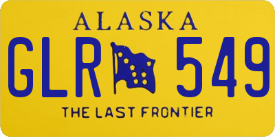 AK license plate GLR549