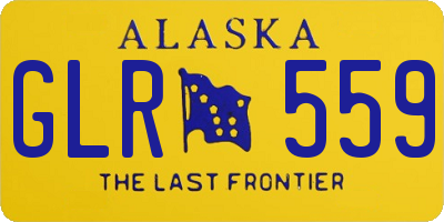 AK license plate GLR559