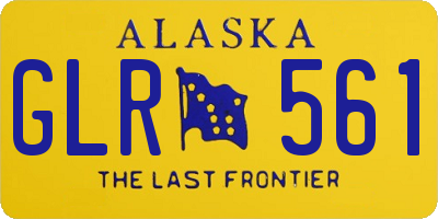 AK license plate GLR561