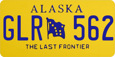 AK license plate GLR562